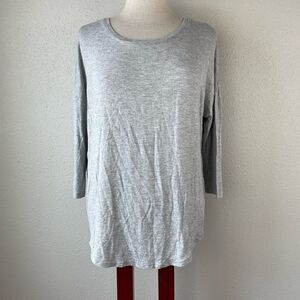 Daily Ritual Gray Long Sleeve Top Size M EUC